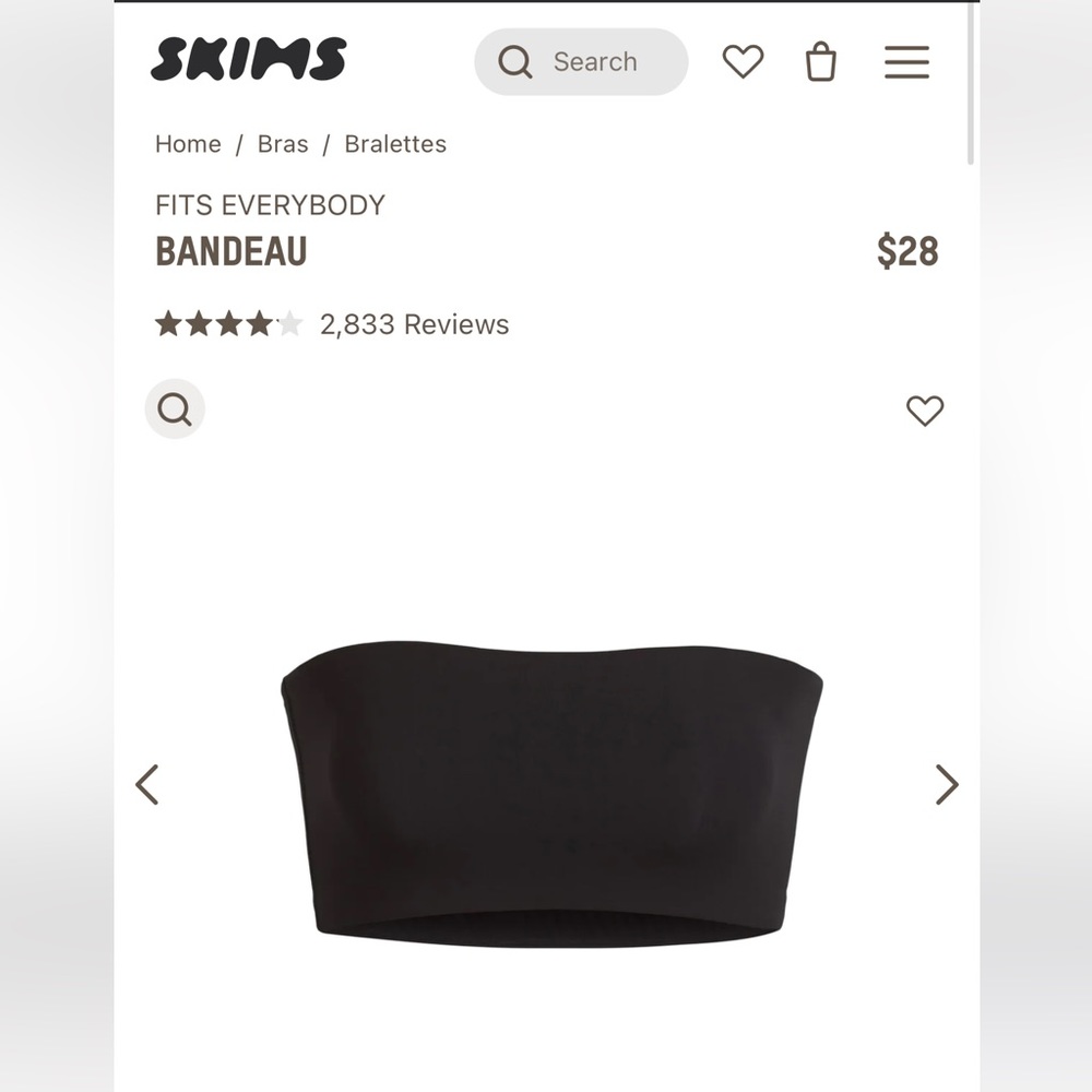 SKIMS FITS EVERYBODY BANDEAU